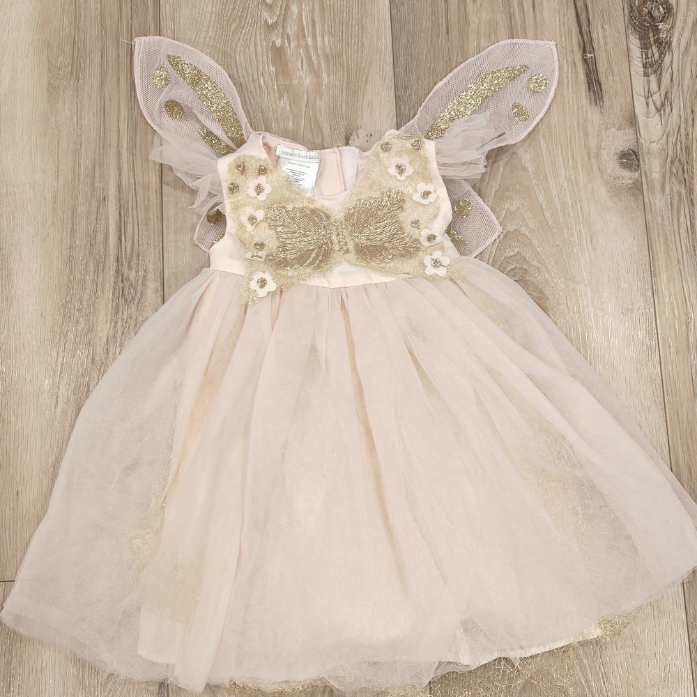 Fairy-Inspired Pink and Gold Dress